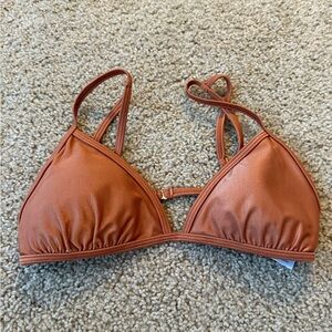 Rust Bikini Top with Adjustable Straps
